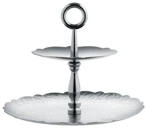 Dvoupatrový etažér Dressed X-mas, prům. 26 cm - Alessi