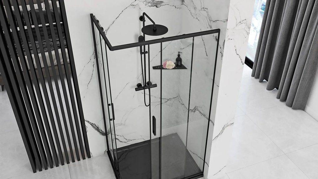 Fürdőszobai polc SF05 black matt