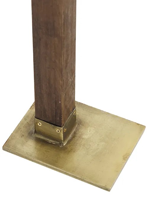 Ipari állólámpa bronz mangófa talppal - Mangoes