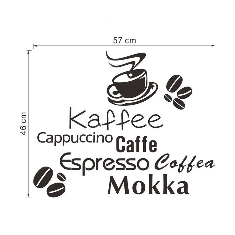Falmatrica"Kávé - fekete" 57x46 cm