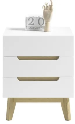 SINIRA fehér éjjeliszekrény