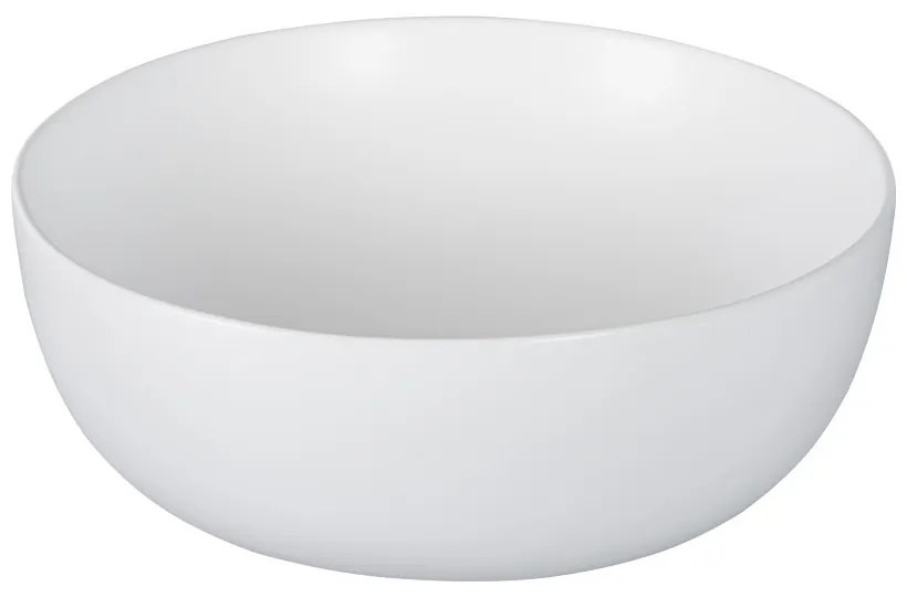 Eros RAISE - PULTRA ültethető - Top Counter - porcelán mosdó - MATT FEHÉR - O - Ø 41 cm