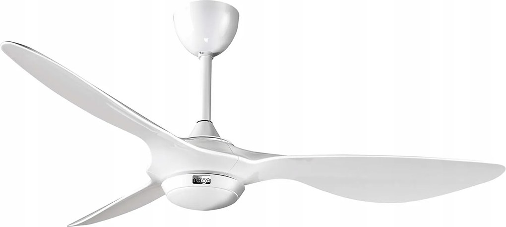 Reiga mennyezeti ventilátor 132 cm fehér Led WiFi csendes 6 sebességes távirányító időzítő