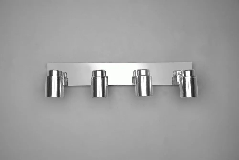 Fényes ezüstszínű fém spotlámpa 19x52 cm Angelo – Trio