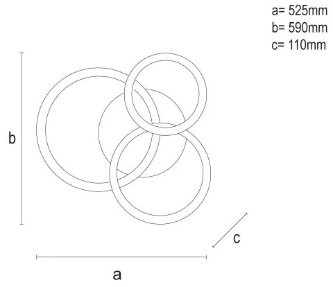 LED dimmelhető mennyezeti lámpa LED/90W/230V 3000-6500K + távirányító
