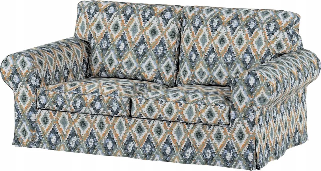 Ektorp 2 személyes kinyitható kanapé huzat, Ikea zöld