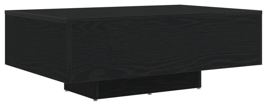 Dohányzóasztal LED világítással Fekete tölgy 85x55x31 cm