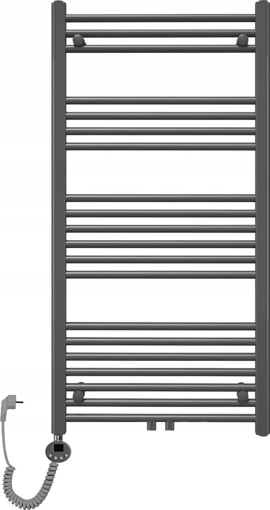 Fürdőszobai radiátor dekoratív elektromos létra 1200x600 600W antracit