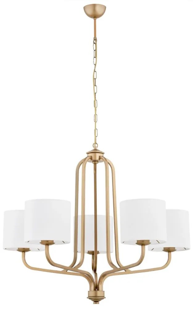 Argon 2172 - Csillár láncon MARANELLO 5xE27/15W/230V