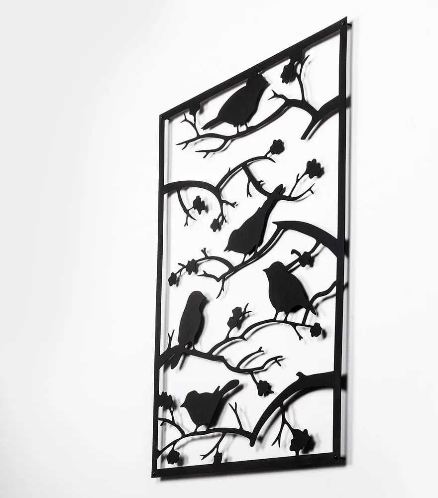 Fém fali dekoráció 47x66 cm Branch & Birds – Wallity