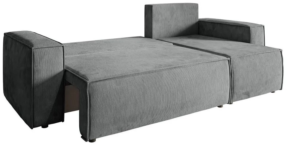 Sarokkanapé Copenhagen L (hamu + fekete). 1098889