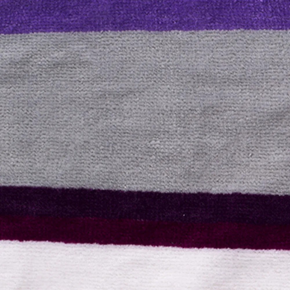 Happy Stripe purple strandtörölköző