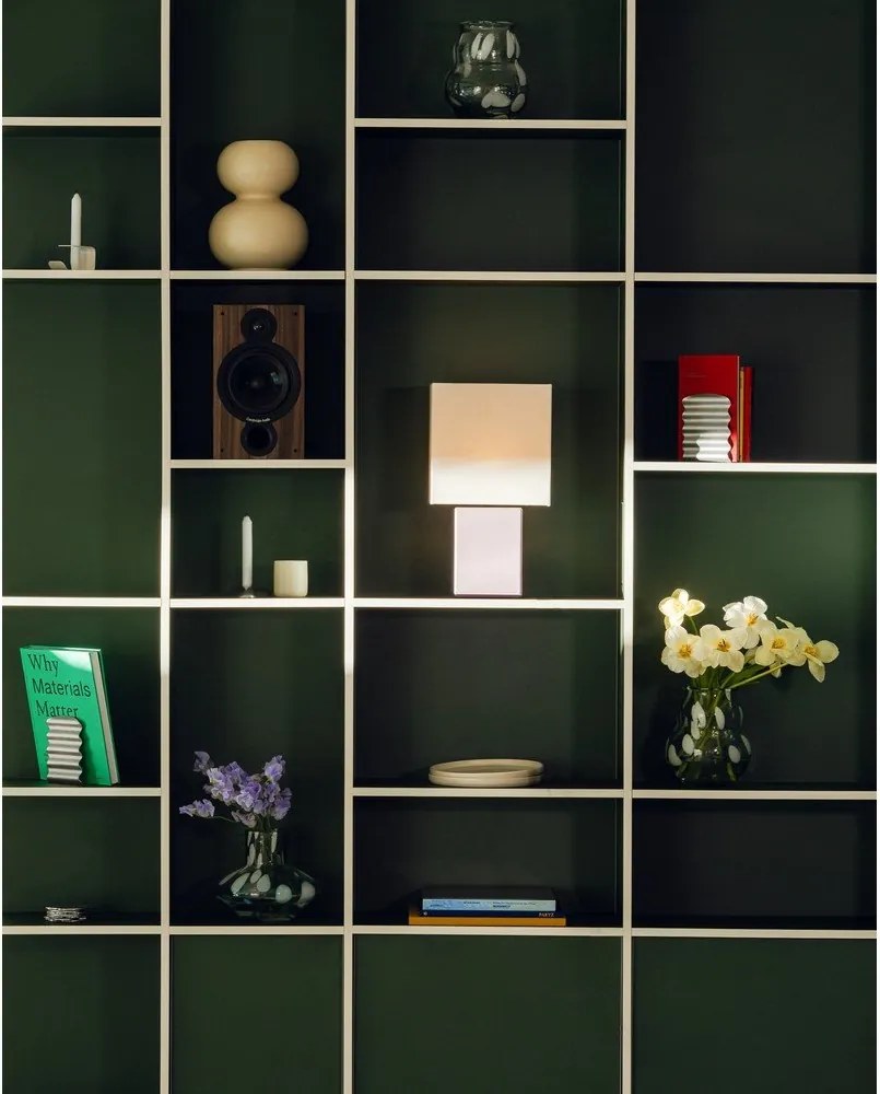 Barna üveg kézzel készített váza (magasság 28 cm) Glom – noo.ma