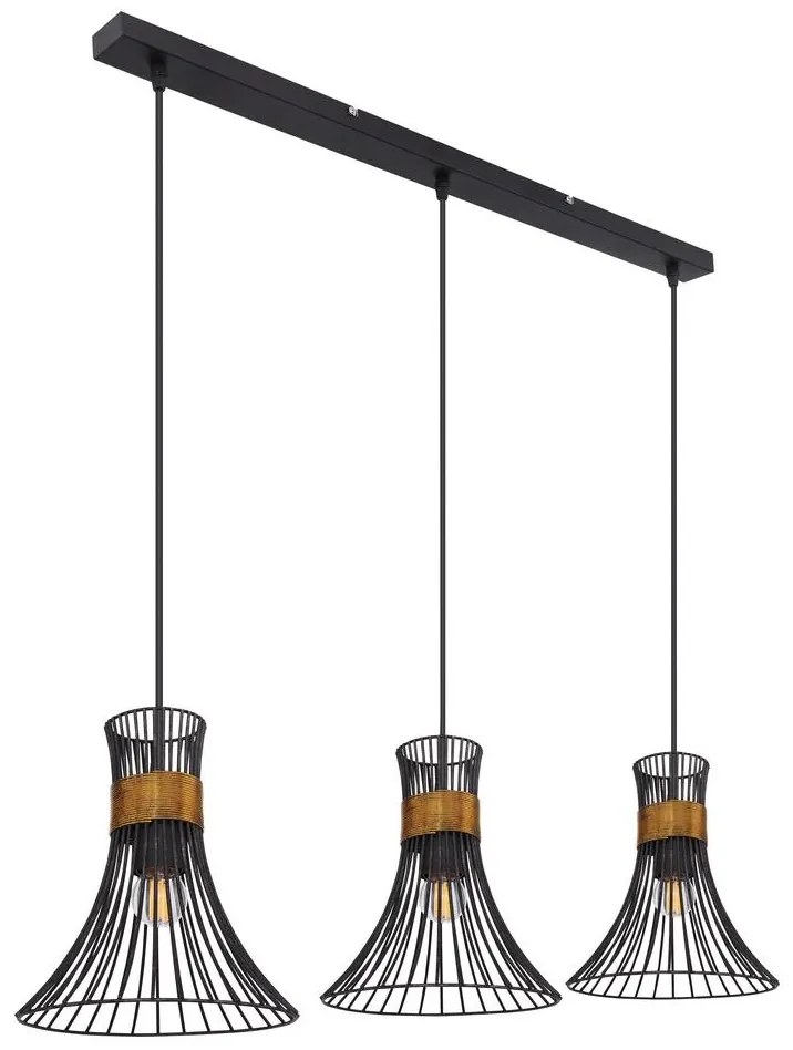 Globo 54814-3H - Csillár zsinóron PURRA 3xE27/60W/230V