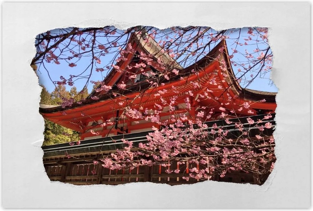 Poszterek 120x80 Japán templom