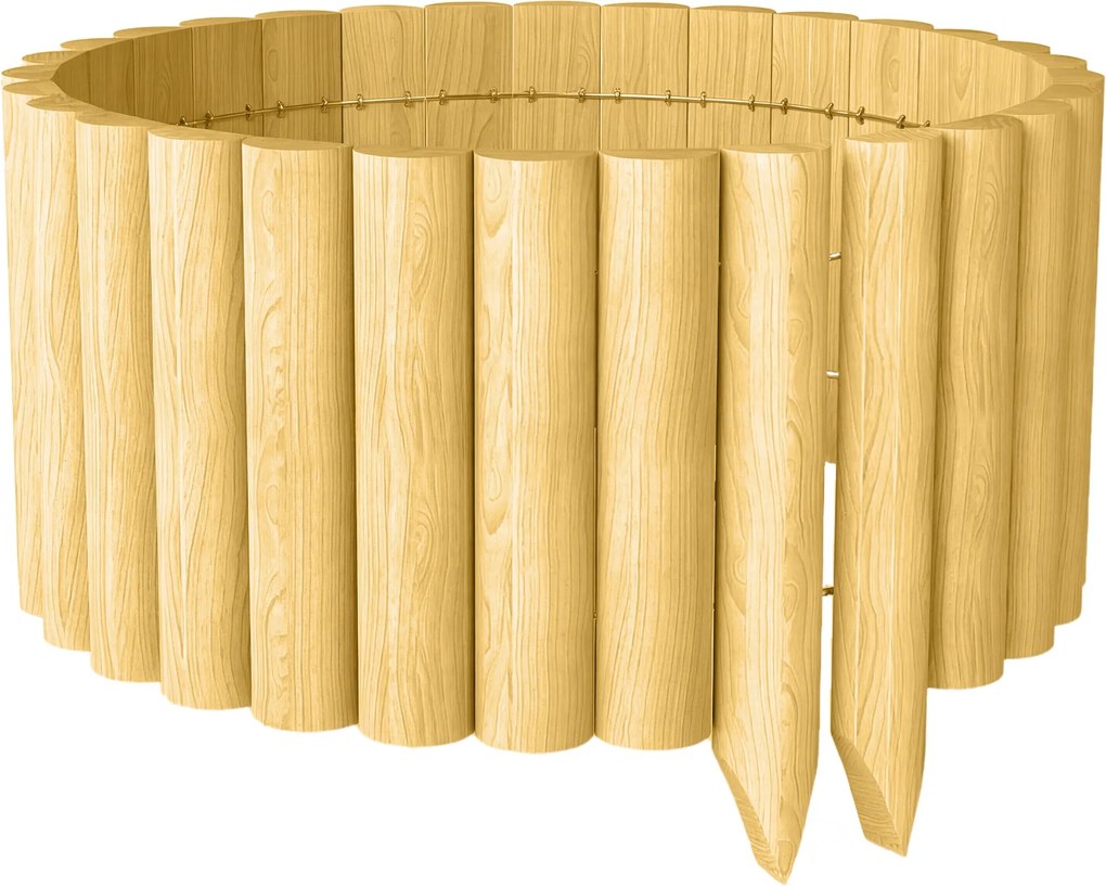 Outsunny lucfenyő kertelválasztó kerítés, 176 x 38 cm — dekoratív, tartós és könnyen telepíthető | Aosom