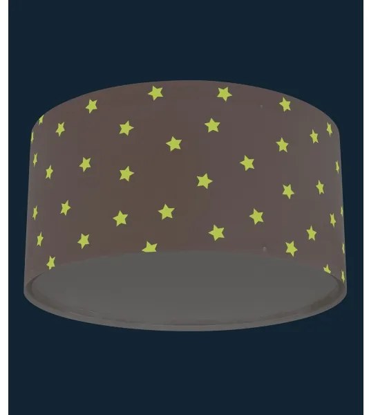 Dalber 82216S - Gyermek mennyezeti lámpa STAR LIGHT 2xE27/60W/230V rózsaszín