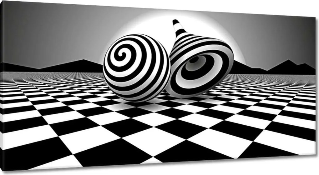 Festmények 115x55 Absztrakt Geometria