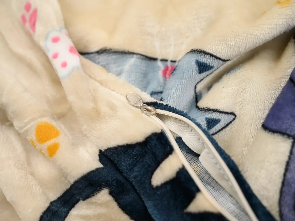 Mikroplüss ágynemű PURRSLEEP bézs Ágyneműhuzat mérete: 70 x 90 cm | 140 x 200 cm