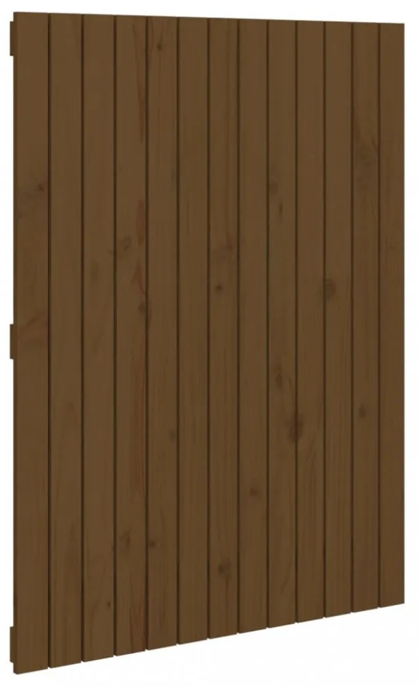 mézbarna tömör fenyőfa fali fejtámla 82,5 x 3 x 110 cm