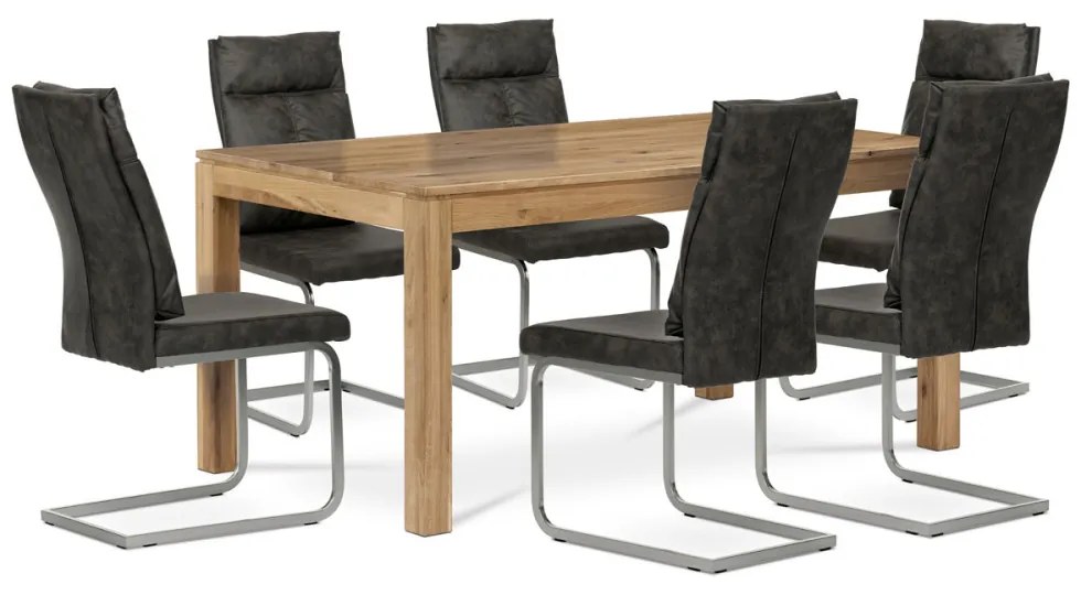 Masă din stejar masiv. Dimensiuni: 160x90x75 cm. De la Depozitul Nyíregyháza