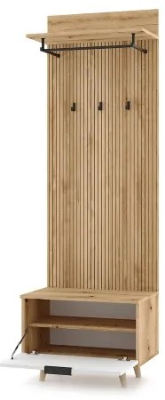 Előszobafal KLEO barna/fehér