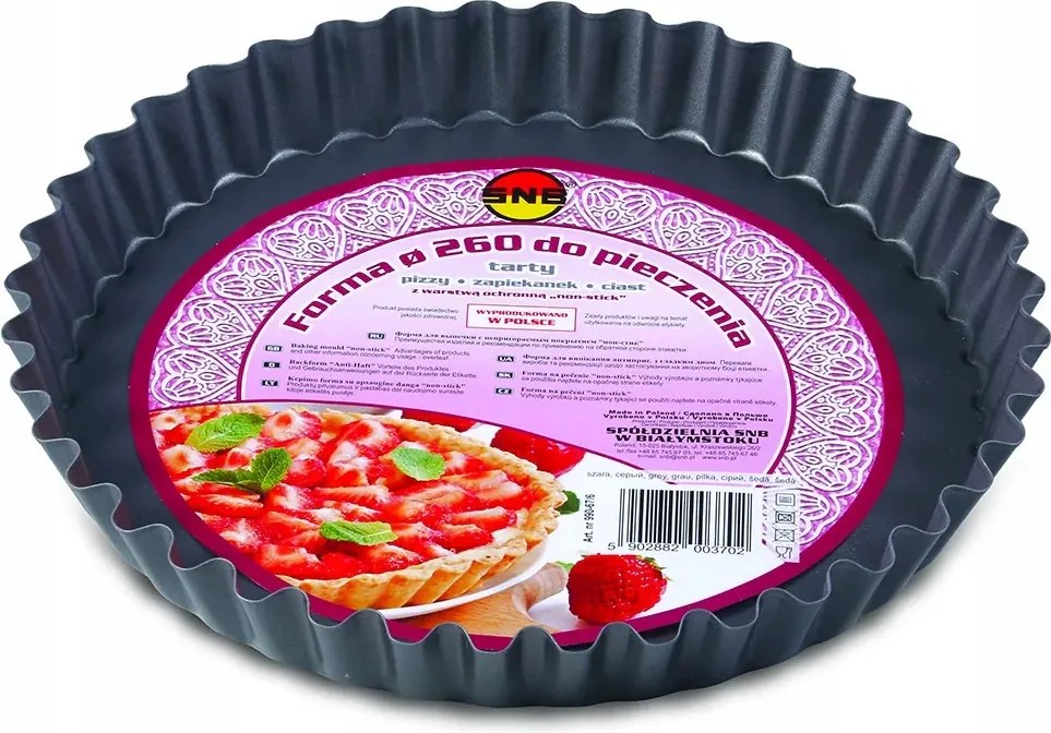 Tortaforma tapadásmentes bevonattal Snb szürke 26cm