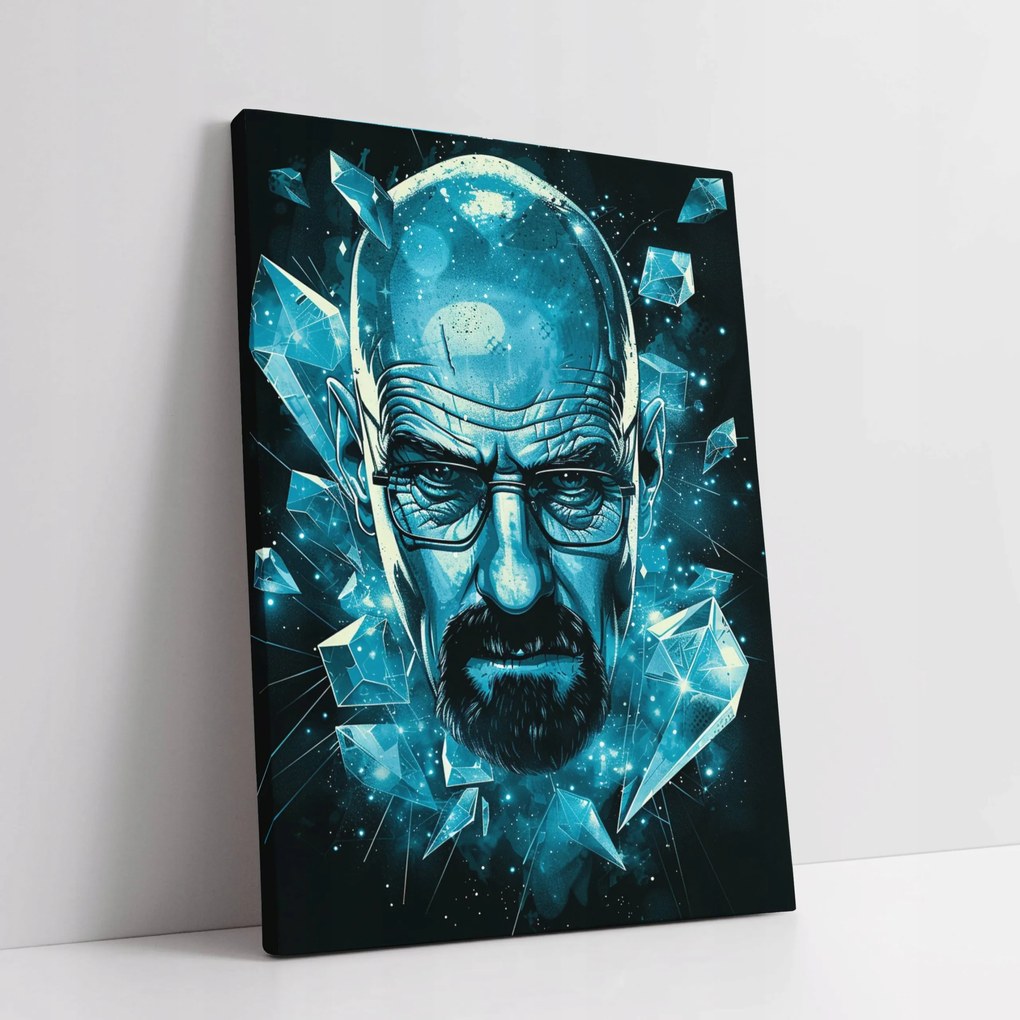 Walter White Kristály vászonkép otthonra nappaliba ajándék 30x40