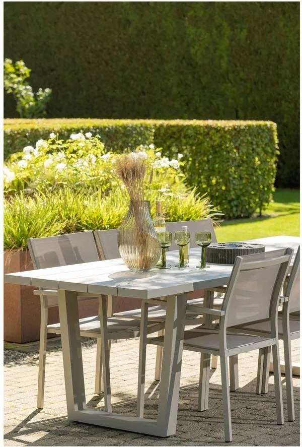 Fém kerti étkezőasztal 87x240 cm Bear – WOOOD