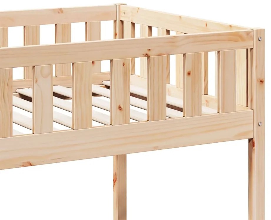 tömör fenyőfa gyerekágy matrac nélkül 75 x 190 cm