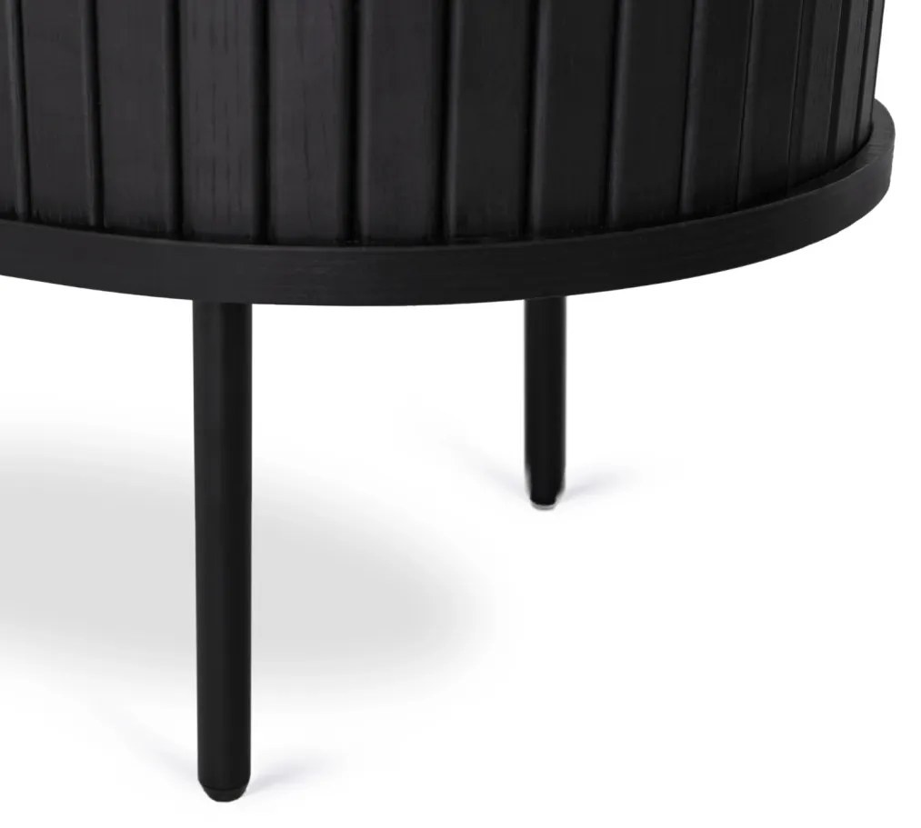 Komód 180 cm fekete színben – TRISH