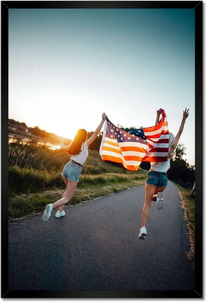 Poszterek keretben 40x60 Futás a szabadság felé Usa