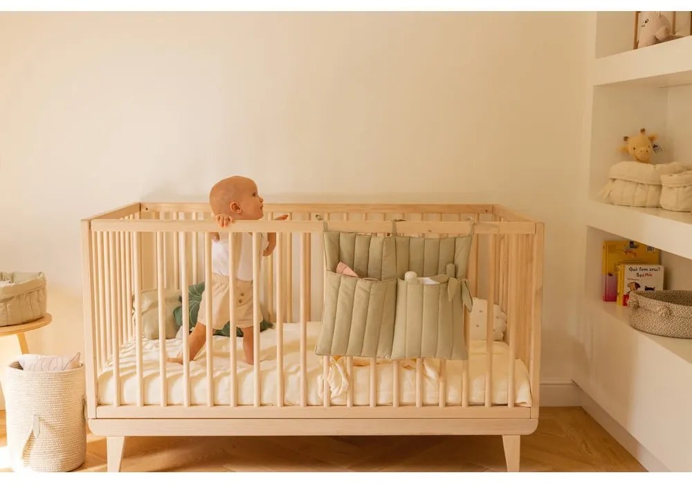 Zsebes tároló kiságyra 40 cm Benjamin Olive – Lorena Canals