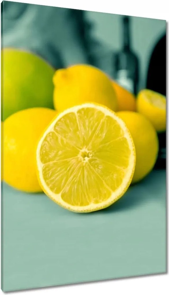 Vászonkép 80x120 Citrom a konyhában