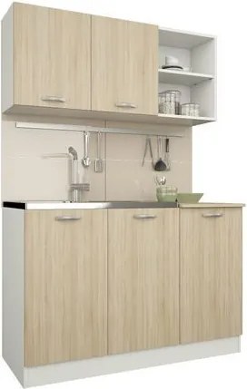 Pd L120 Alapkonyha fehér/sonoma tölgy