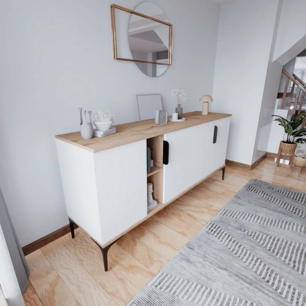 Tarz Oak and White szekrény