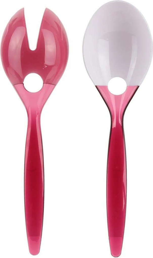 Saláta evőeszköz készlet piros