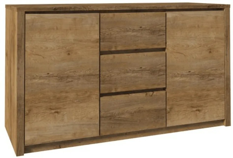 komód, sötét tölgy lefkas, MONTANA K2DP