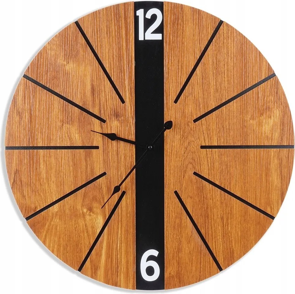 Falióra Kerek Extra Nagy Barna Csendes Nappali Konyha Loft