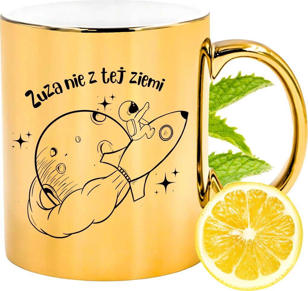 Prémium Arany Csillogó Bögre Zsuzsa Ajándék Nyomtatott Fotóval