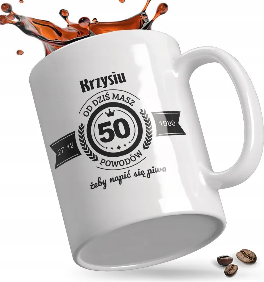 Bögre 50. születésnapra vicces alkalmi ajándék