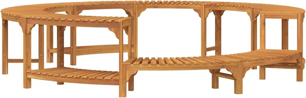 vidaXL Jakuzzi Környezet Barna Ø275 x 55,5 cm Tömör Akácfa