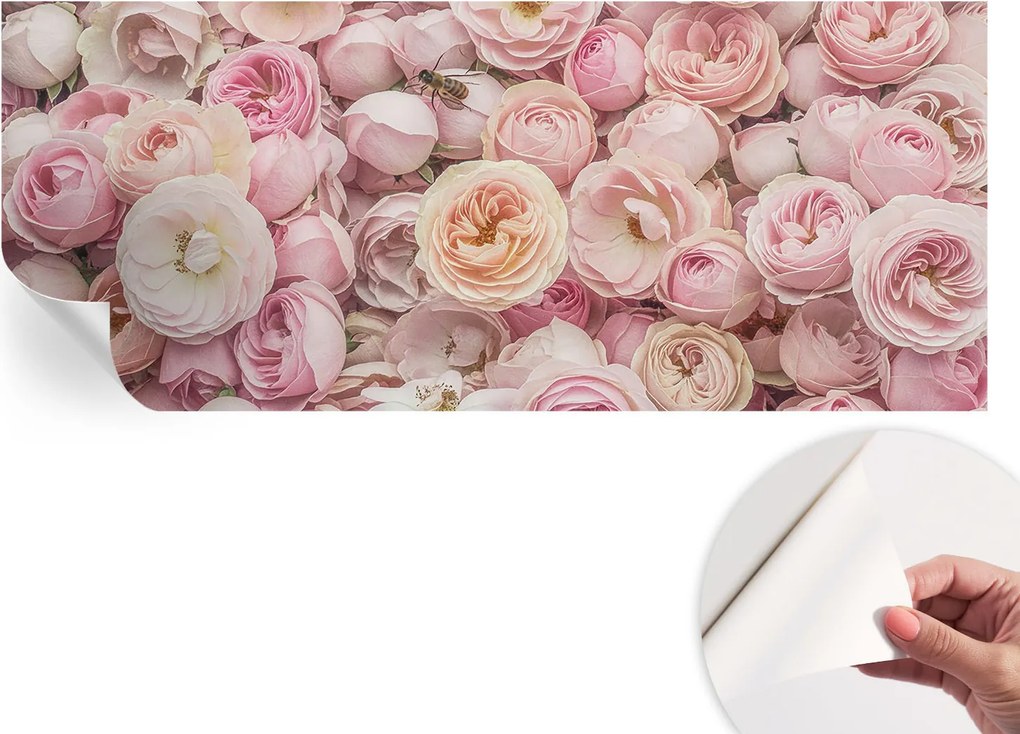 Öntapadós Dekoratív Fotótapéta Hálószobába Gyönyörű virágok 250x104 cm