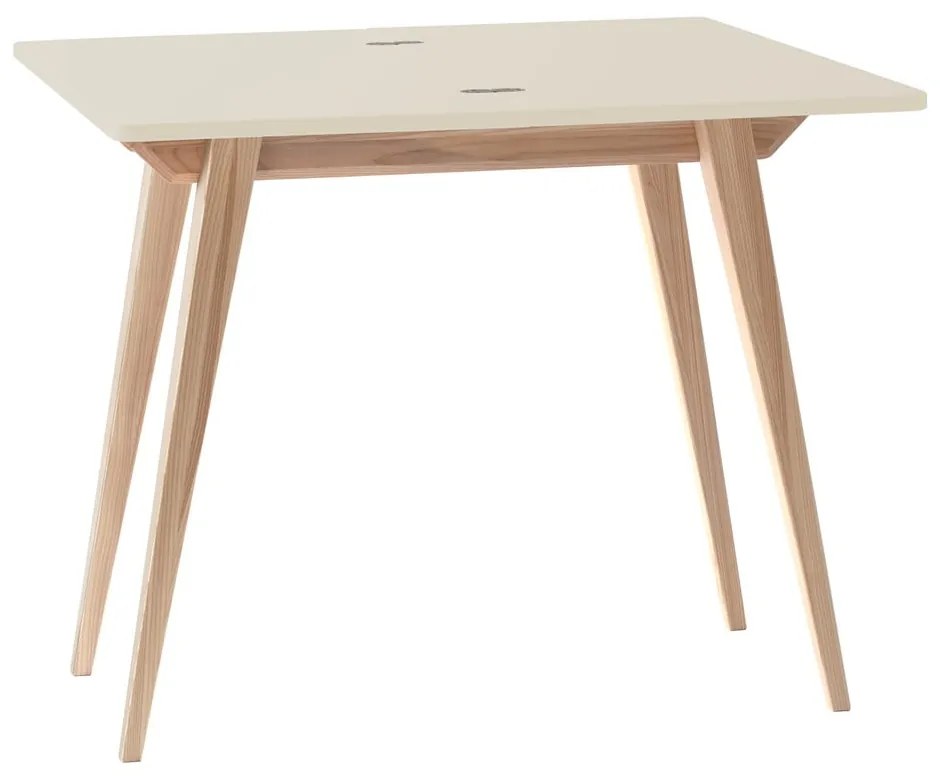 Krémszínű-natúr színű konzolasztal 45x90 cm Envelope – Ragaba