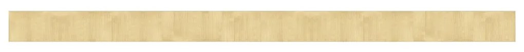 négyszögletű világos természetes bambusz szőnyeg 60 x 1000 cm