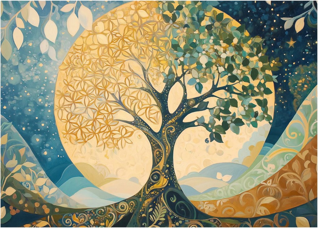 Kép – Életfa a holdban (70x50 cm)