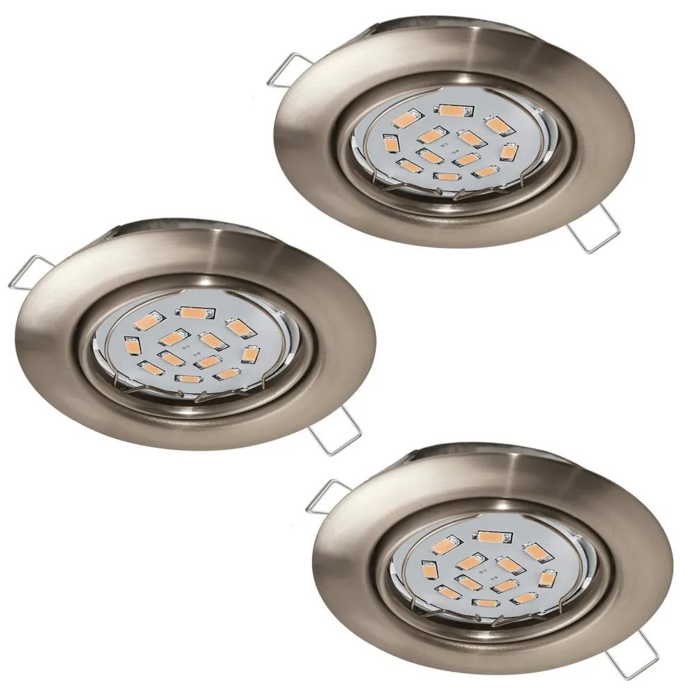 Eglo 94408 - SET 3x LED Beépíthető lámpa PENETO 3xGU10-LED/5W/230V