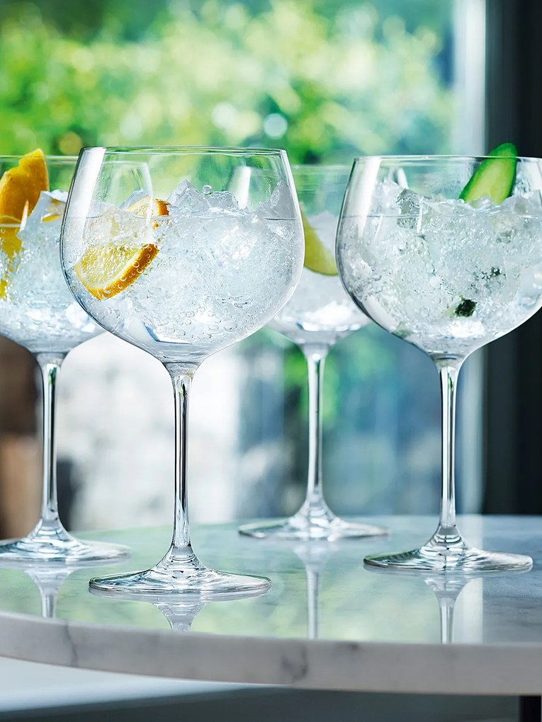 Balloon gin & tonic üveg, 680 ml, átlátszó, 4 darabos készlet - LSA International