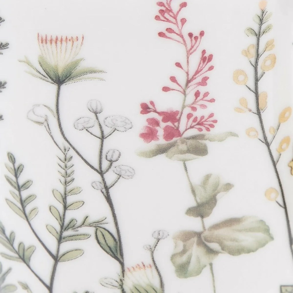 6 darab porcelán bögre Nyári rét 230 ml, piros