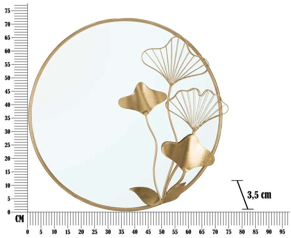 Fali tükör ø 72 cm Flower – Mauro Ferretti